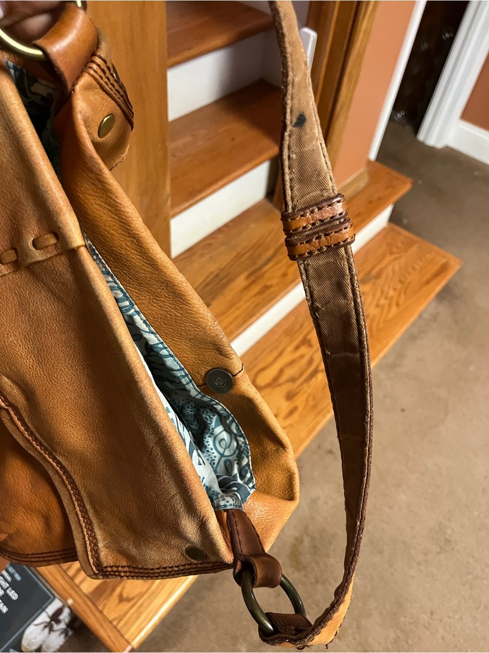 Lucky Brand Fold Over Bag - Picture 7 of 9